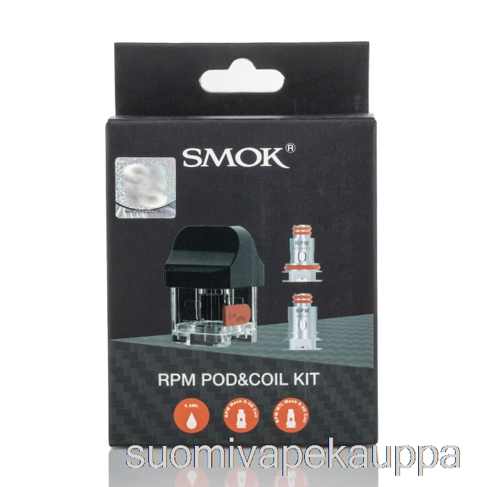 Vape Suomi Smok Rpm40 Vaihtokapselit 4,3ml Rpm Pod [vakiotyyny + 2 Kelaa]